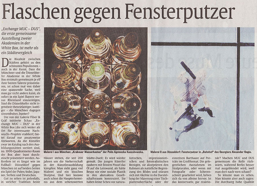 Flaschen gegen Fensterputzer- Abendzeitung (06.05.2010)